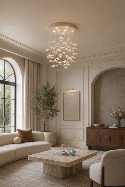 Orchivelle Ceramic Short Chandelier