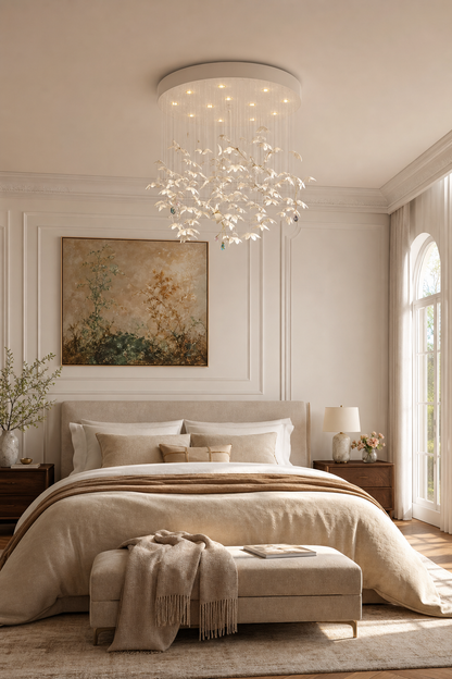 Orchivelle Ceramic Short Chandelier