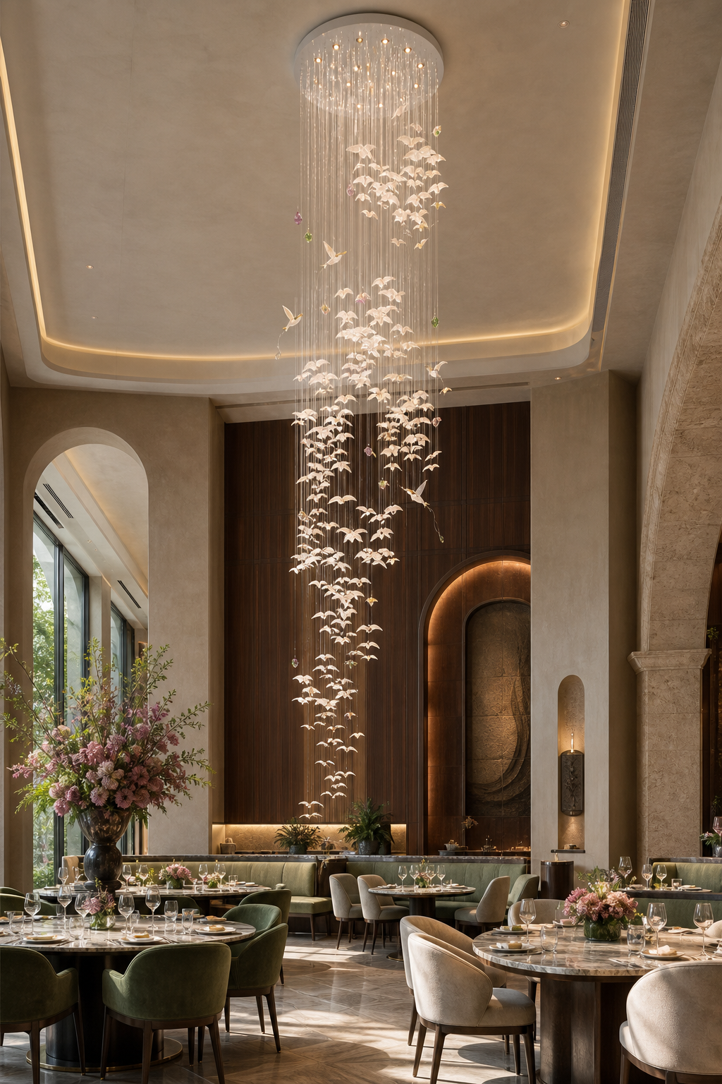 
Orchivelle Ceramic Grand Cascade Chandelier