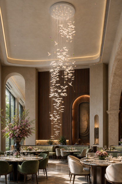 Orchivelle Ceramic Grand Cascade Chandelier