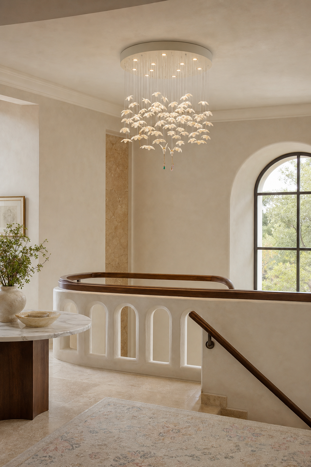 
Orchivelle Ceramic Short Chandelier