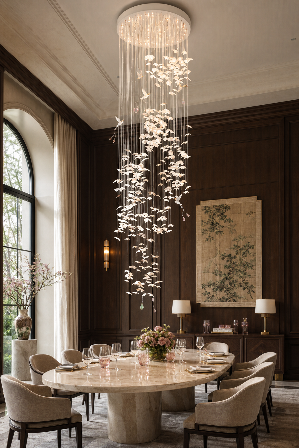 
Orchivelle Ceramic Grand Cascade Chandelier