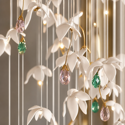 Orchivelle Ceramic Grand Cascade Chandelier
