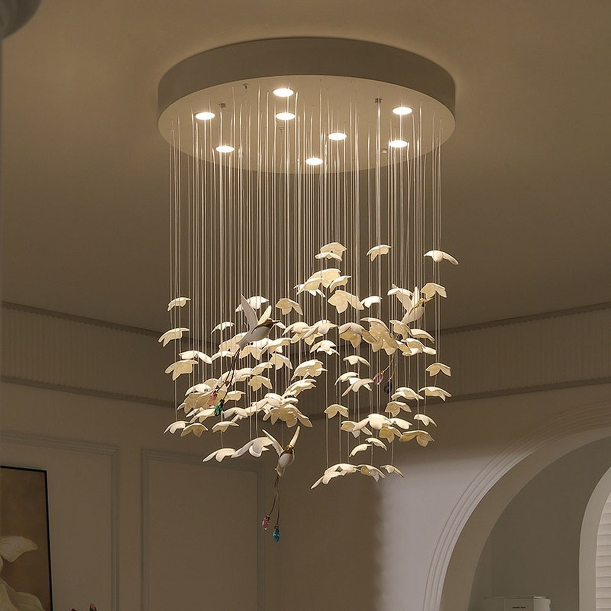 
Orchivelle Ceramic Short Chandelier